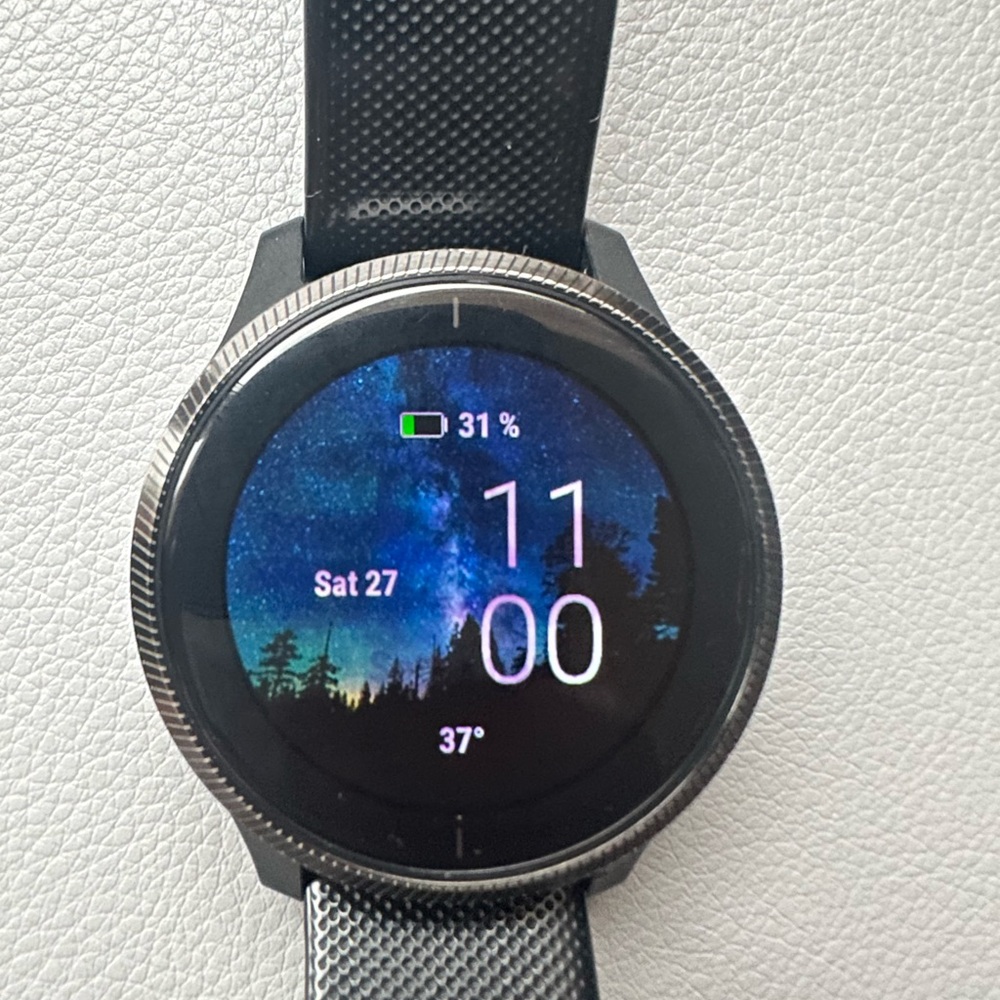 Garmin Venu Black with Slate Hardware Smartwatch